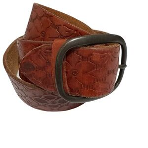 B-Low The Belt Leather Tooled Brown 36 XL